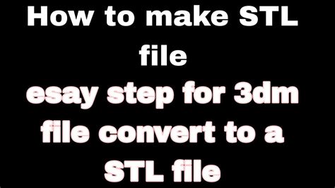 convert 3dm to stl|Iba pa.